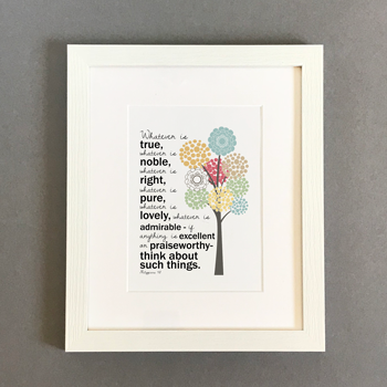 'Whatever Is True' by Emily Burger - Framed Print